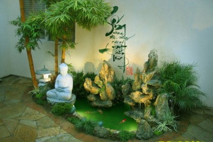 Tiểu cảnh non bộ trong nhà
