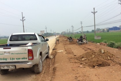 Mặt bằng trước khi đưa cây sao Đen về trồng