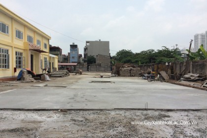 Mặt bằng trước khi thi công