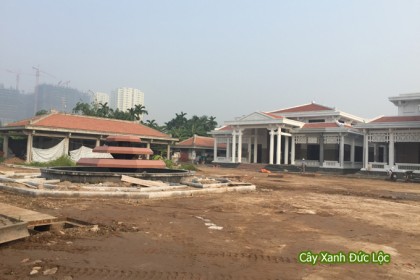 Bên trong sân nhà Tang Lễ