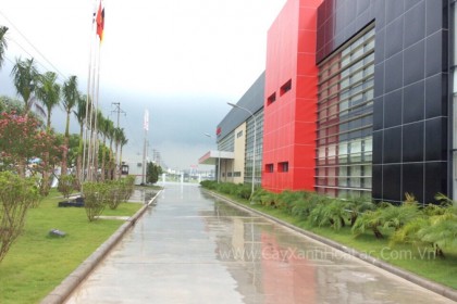 Mặt trước nhà máy