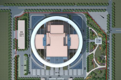 Bản phối cảnh cung hữu nghị Việt - Trung